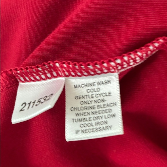 Ann Taylor Red V-Neck Blouse - Picture 3 of 3